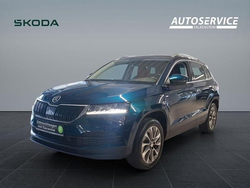 Blau Gebraucht 2021 Skoda Karoq Clever SUV | 19.985 € (Guter Preis) - Bild 1/4
