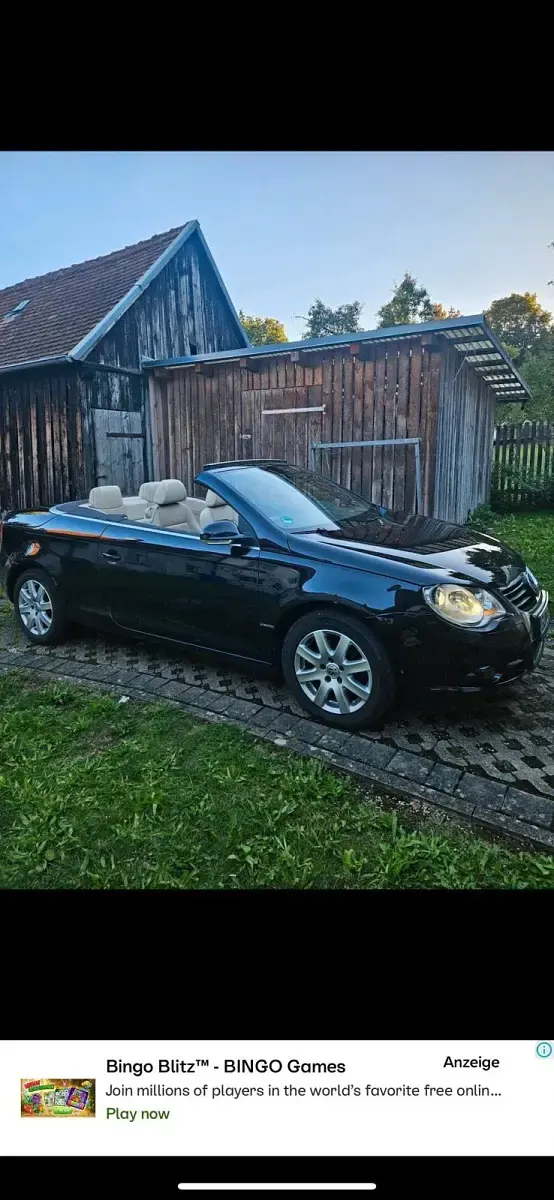 Gebraucht VW Eos 122 PS (89 kW) 2008 Schwarz Cabrio