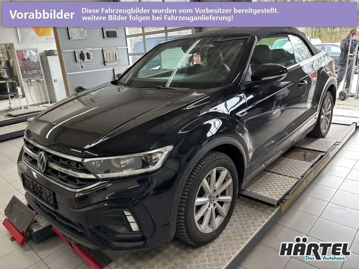 Gebraucht VW T-Roc Cabriolet R-line 150 PS (110 kW) 2022 Deep black perleffekt, pearl effect Cabrio