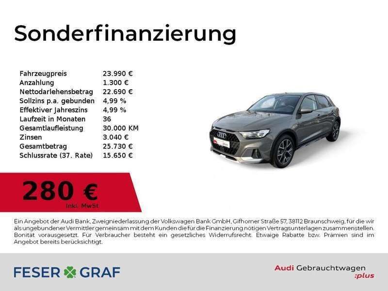 Chronosgrau metallic Gebraucht 2024 Audi A1 Ambiente Kleinwagen | 23.990 € (Superpreis) - Bild 1/4