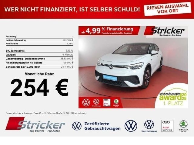 Gletscherweiß metallic Gebraucht 2023 VW ID.5 Pro Performance SUV | 29.975 € (Guter Preis) - Bild 1/4
