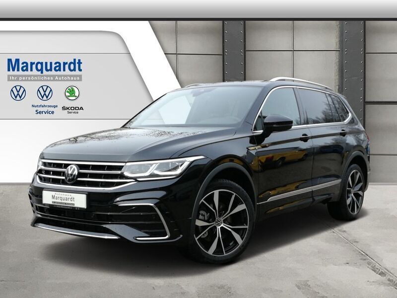 Deep black perleffekt Neu 2024 VW Tiguan Allspace R-line SUV | 45.899 € (Fairer Preis) - Bild 1/4