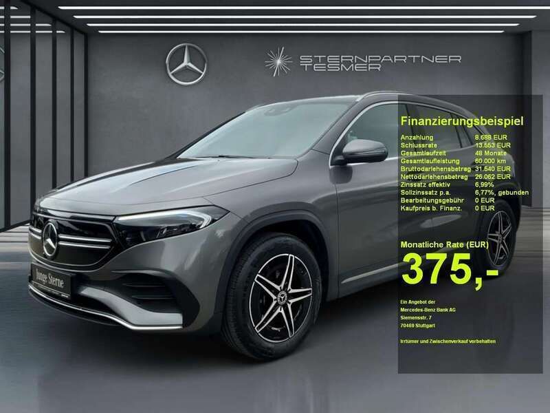 Mountaingrau metallic Gebraucht 2023 Mercedes EQA350 AMG SUV | 34.190 € (Guter Preis) - Bild 1/3