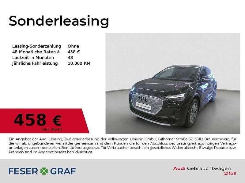 Mythosschwarz metallic Gebraucht 2025 Audi Q4 e-tron Ambiente SUV | 48.310 € (Superpreis) - Bild 1/1