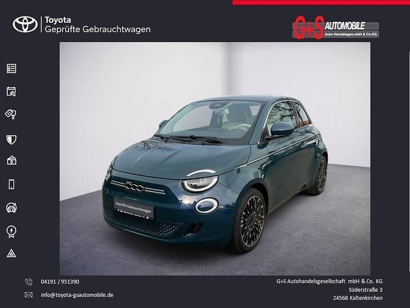 Gebraucht Fiat 500e La Prima 86 kW (118 PS) 2022 Grün Kleinwagen