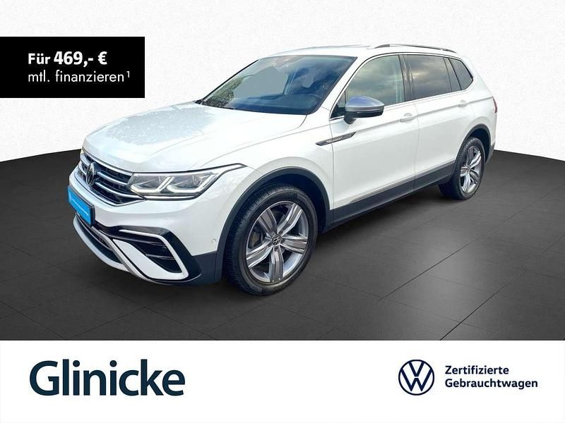 Pure white Gebraucht 2022 VW Tiguan Allspace Elegance SUV | 33.833 € (Fairer Preis) - Bild 1/3