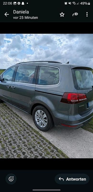 Second-hand VW Sharan 150 CP (110 kW) 2020 Gri Monovolum