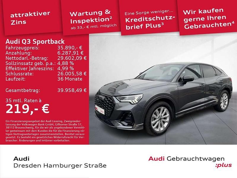 Gebraucht Audi Q3 S-Line 150 PS (110 kW) 2024 Daytonagrau perleffekt SUV