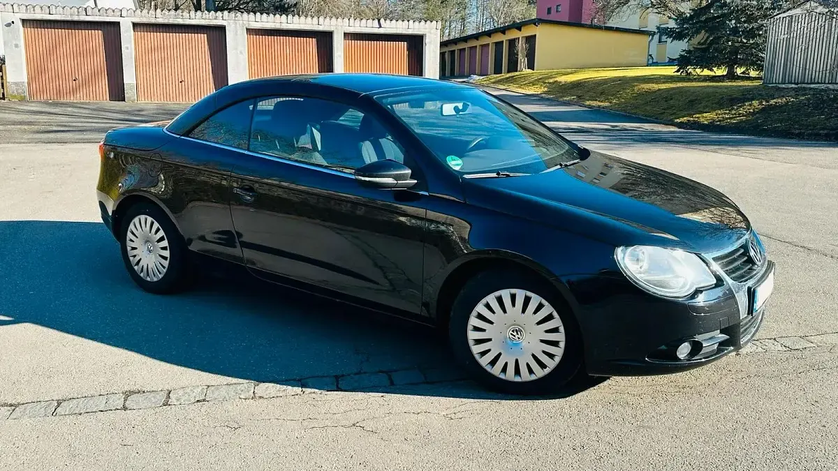 Brugt VW Eos 122 HK (89 kW) 2008 Sort Cabriolet