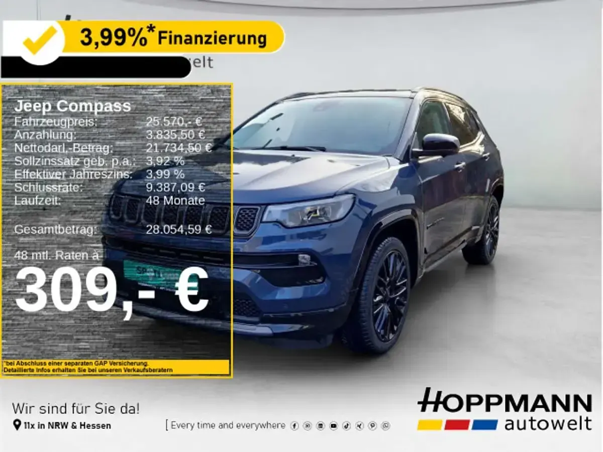 Usata Jeep Compass 131 CV (96 kW) 2023 Blu SUV