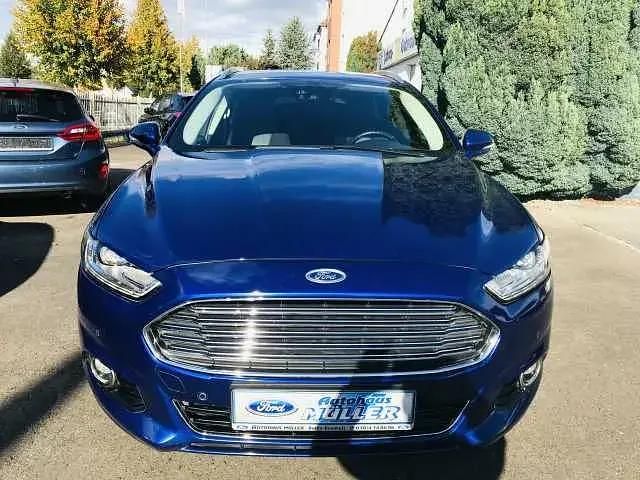 Blau (indicblaumet.) Gebraucht 2015 Ford Mondeo Titanium Kombi | 13.750 € (Etwas zu teuer) - Bild 1/3