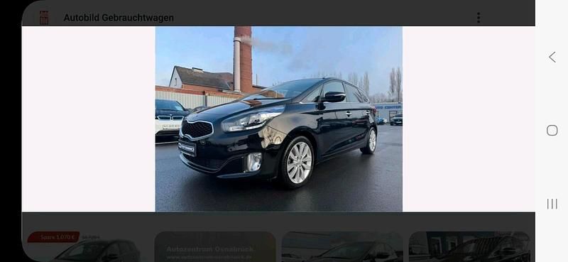 Schwarz Gebraucht 2015 Kia Carens 2 Van / Kleinbus | 7.000 € - Bild 1/1