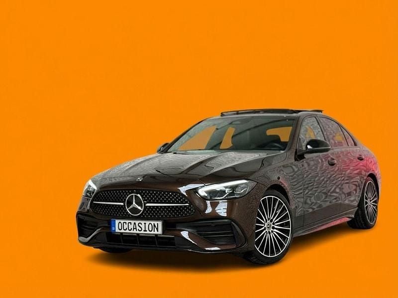 Schwarz Gebraucht 2023 Mercedes C180 AMG line Limousine | 25.700 € (Superpreis) - Bild 1/4