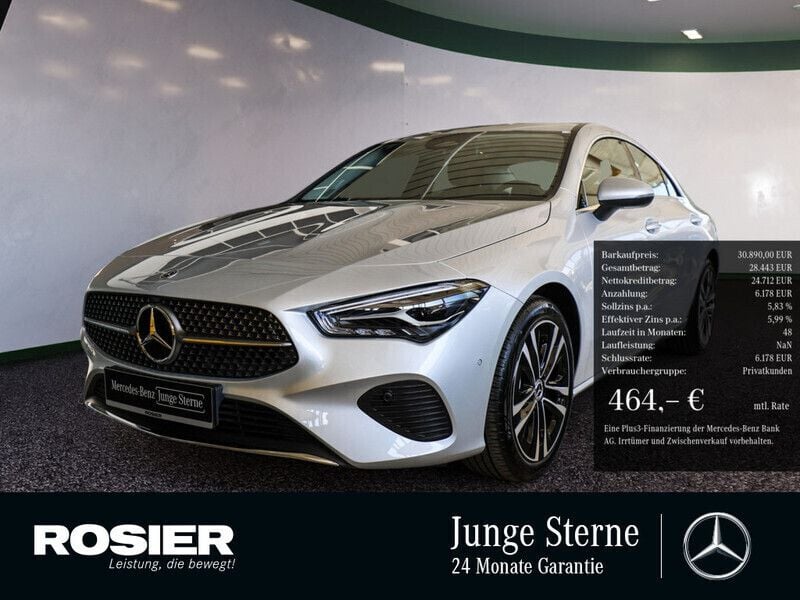 Silber / iridiumsilber Gebraucht 2024 Mercedes CLA180 Advanced Limousine | 30.890 € (Fairer Preis) - Bild 1/4