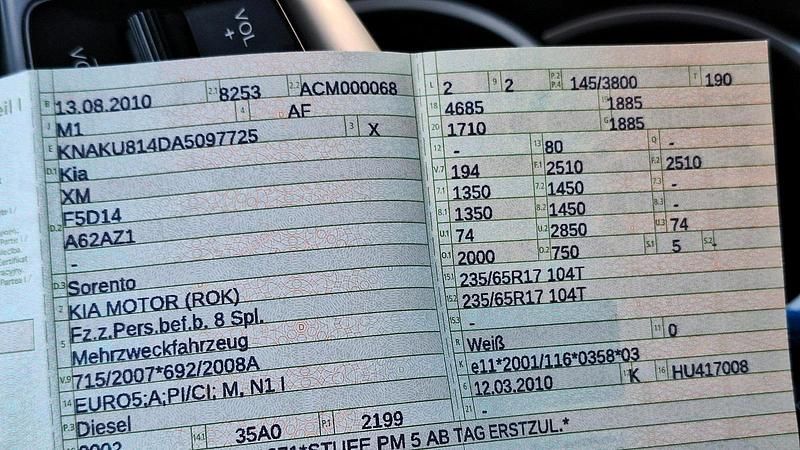 Gebraucht Kia Sorento 197 PS (144 kW) 2010 Weiß SUV