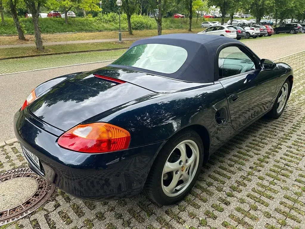 Gebraucht Porsche Boxster 204 PS (150 kW) 1998 Blau Cabrio