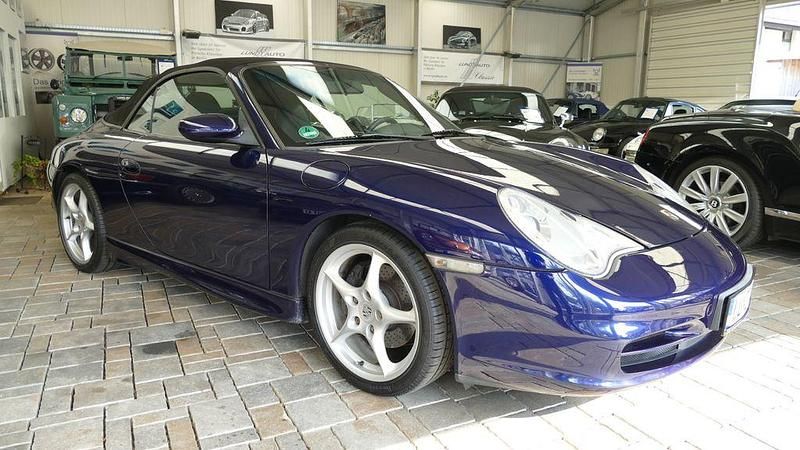 Blau Gebraucht 2002 Porsche 911 Carrera Cabriolet Cabrio | 34.900 € (Etwas zu teuer) - Bild 1/4