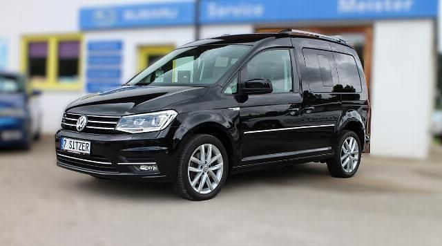 Gebraucht VW Caddy Highline 150 PS (110 kW) 2019 Deep black perleffekt Van / Kleinbus