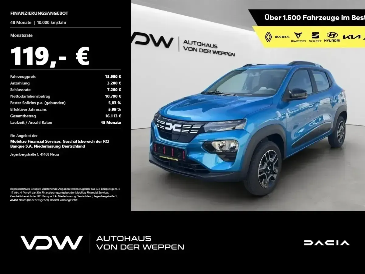 Gebraucht Dacia Spring Essentiel 33 kW (45 PS) 2023 Kleinwagen