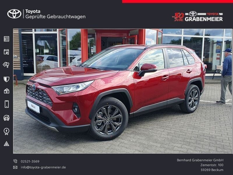 Rot Neu 2025 Toyota RAV4 Hybrid Team SUV | 46.290 € (Teuer) - Bild 1/4