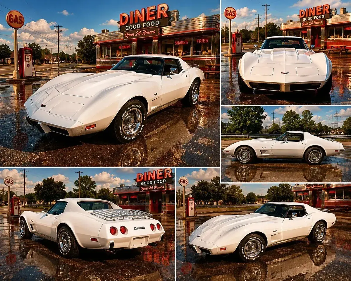 Gebraucht Corvette C3 197 PS (144 kW) 1977 Weiß Coupé