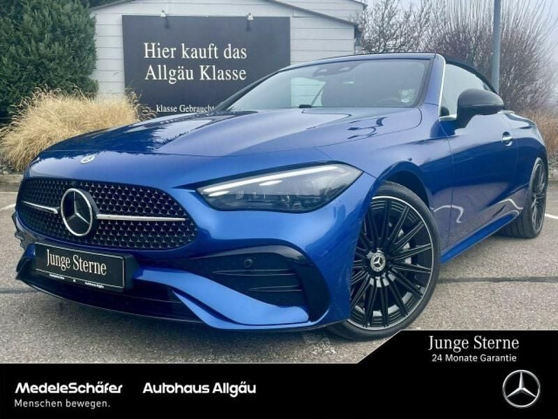 Lack spektralblau (metallic) Gebraucht 2024 Mercedes 450 AMG Cabrio | 68.950 € (Guter Preis) - Bild 1/4