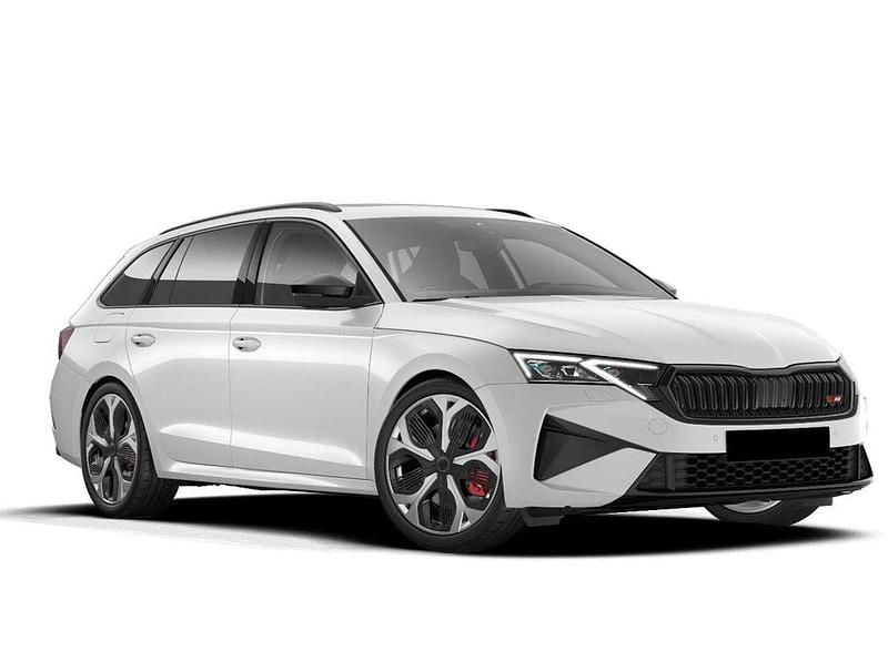Neu Skoda Octavia RS 265 PS (194 kW) 2026 Moonweiß perleffekt Kombi