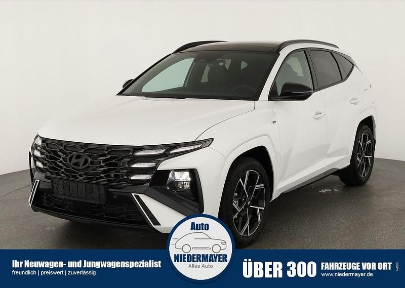 Serenity white metallic Neu 2025 Hyundai Tucson N Line SUV | 36.175 € (Etwas zu teuer) - Bild 1/4