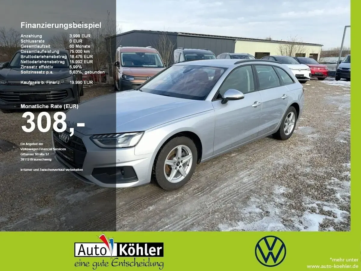 Second-hand Audi A4 Basis 190 CP (139 kW) 2022 Argintiu Break