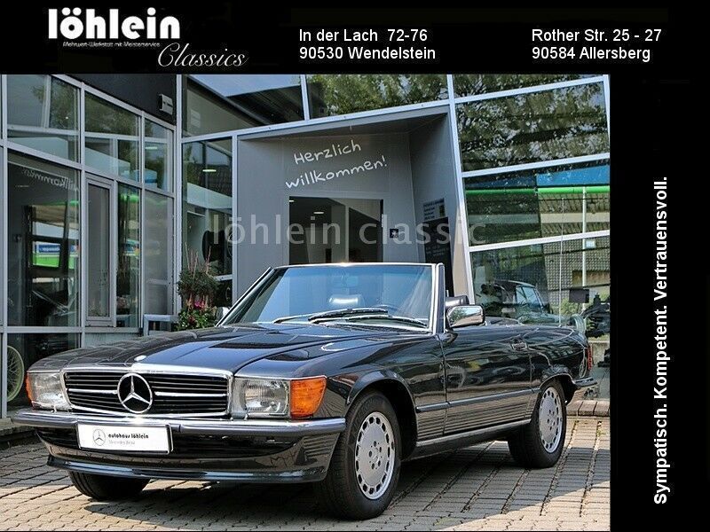 Schwarz Gebraucht 1987 Mercedes 560 Cabrio | 38.900 € - Bild 1/4