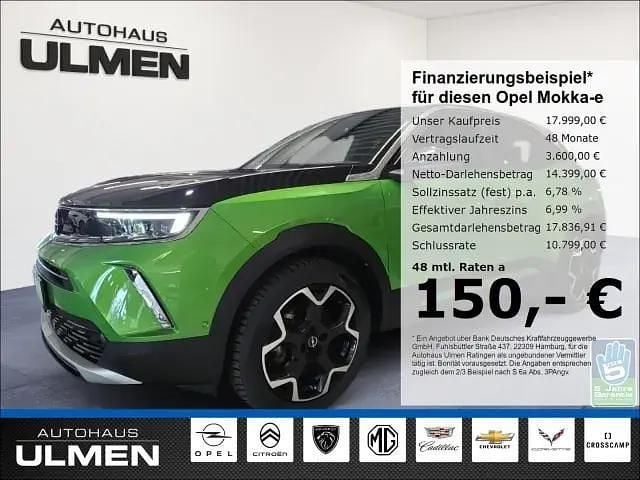Gruen Gebraucht 2021 Opel Mokka-e Ultimate SUV | 17.999 € (Fairer Preis) - Bild 1/4