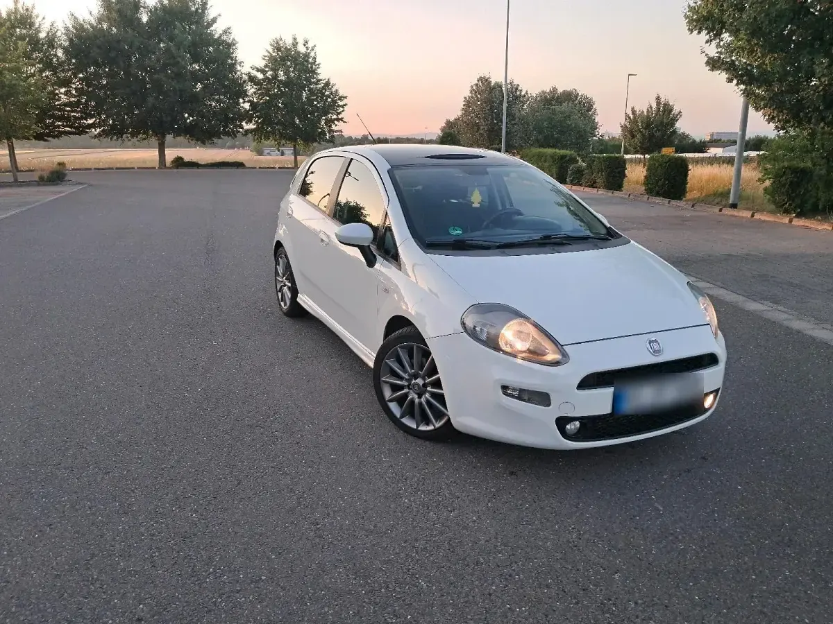 Gebraucht Fiat Punto 95 PS (69 kW) 2012 Weiß Kleinwagen