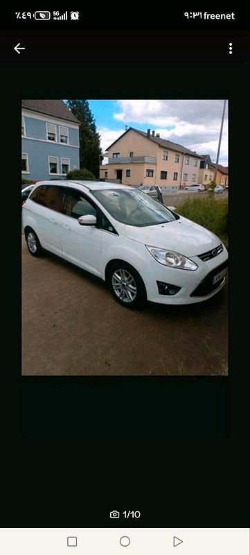 Weiß Gebraucht 2013 Ford Grand C-Max Van / Kleinbus | 8.300 € (Etwas zu teuer) - Bild 1/4