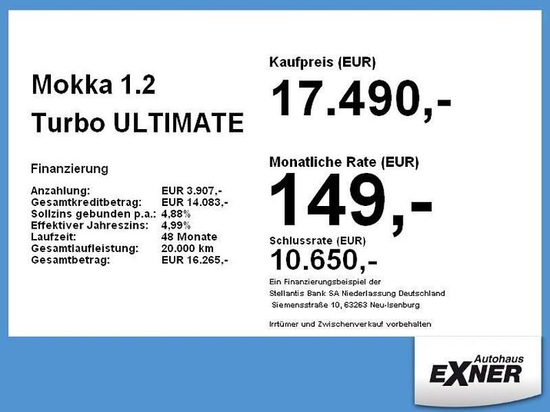 Gebraucht Opel Mokka Ultimate 101 PS (74 kW) 2023 Perla nera schwarz SUV