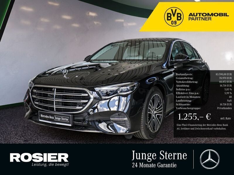 Schwarz Gebraucht 2024 Mercedes E450 Premium Limousine | 84.890 € (Teuer) - Bild 1/4