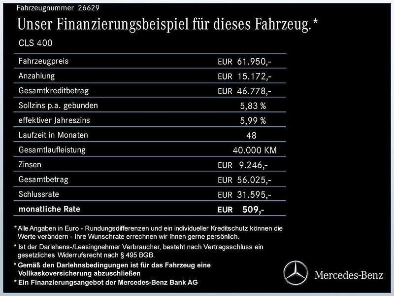 Grau Gebraucht 2022 Mercedes CLS400 AMG Limousine | 61.950 € (Fairer Preis) - Bild 1/2