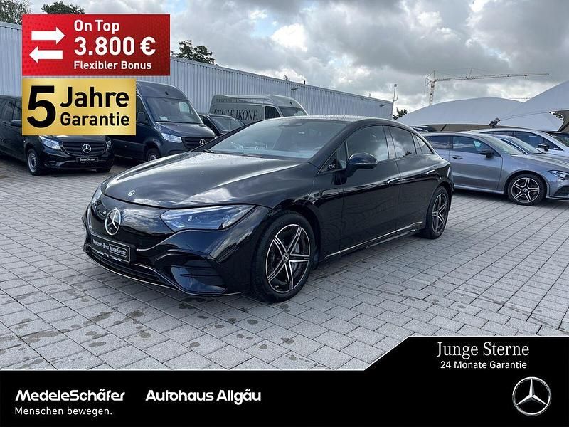 Lack obsidianschwarz Gebraucht 2023 Mercedes EQE300 AMG Limousine | 46.650 € (Fairer Preis) - Bild 1/4