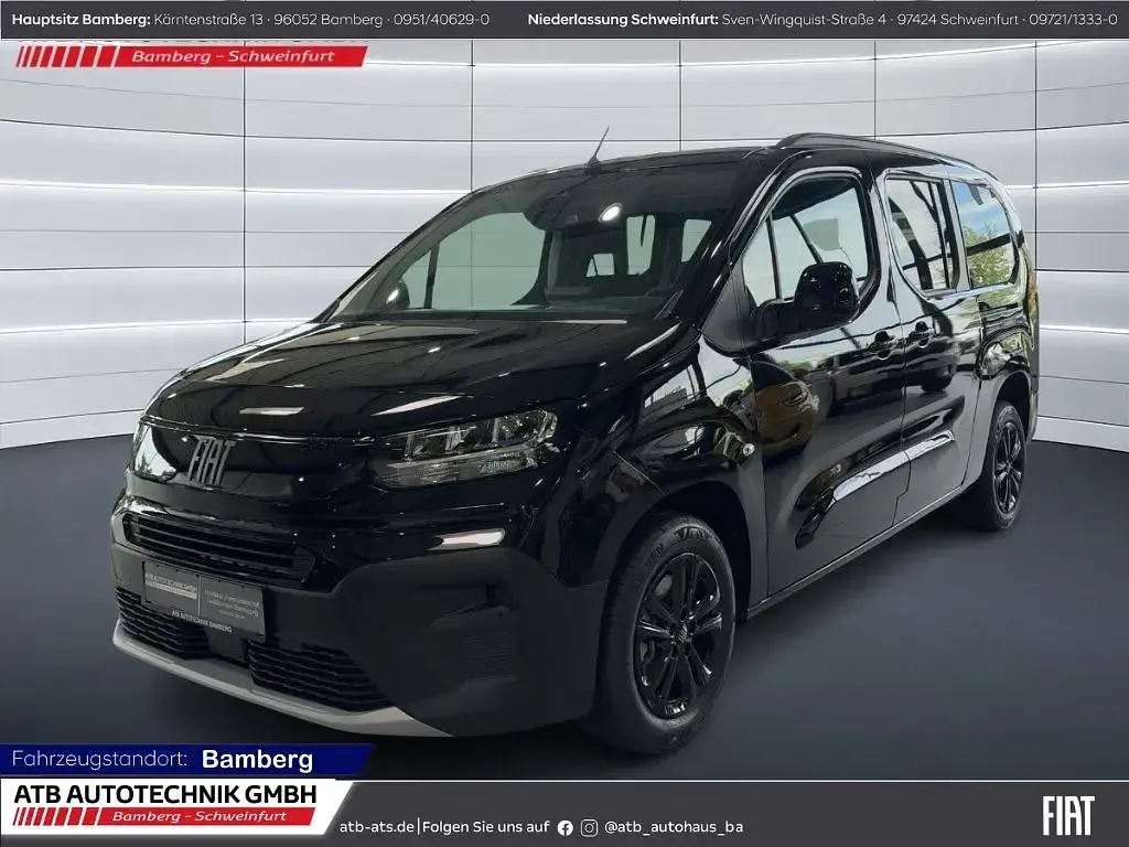 Neu Fiat Qubo Icon 131 PS (96 kW) 2026 Schwarz Van / Kleinbus