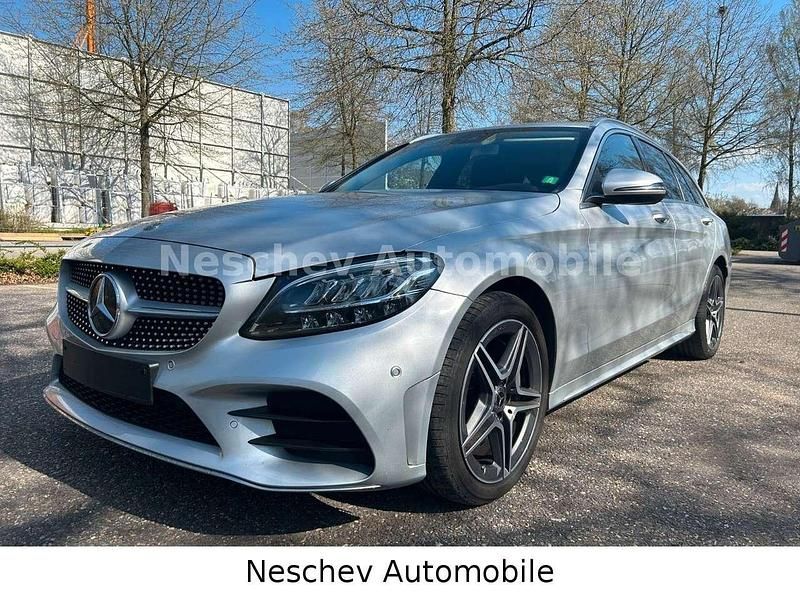 Silber Gebraucht 2020 Mercedes C400 AMG line Kombi | 23.500 € (Guter Preis) - Bild 1/4