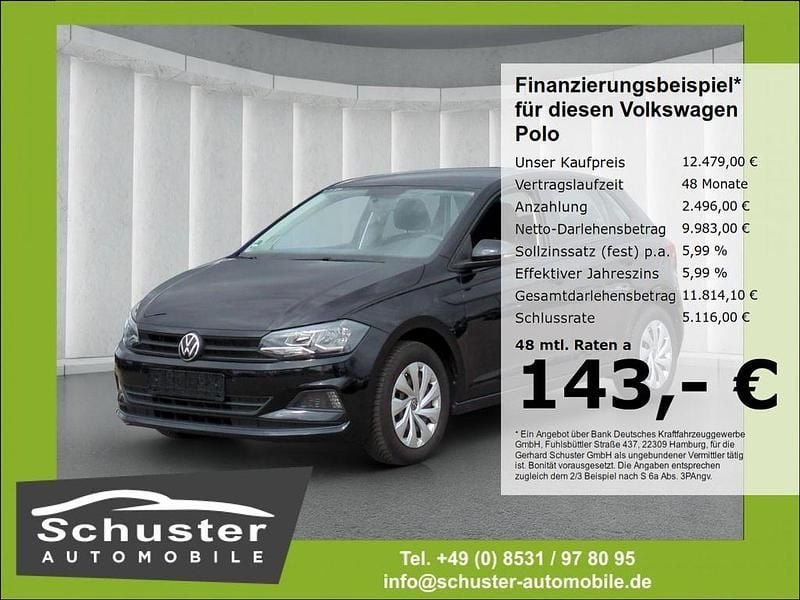 Schwarz Gebraucht 2020 VW Polo Kleinwagen | 12.479 € (Guter Preis) - Bild 1/4