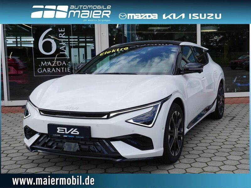 Weiß Gebraucht 2024 Kia EV6 GT-Line SUV | 55.950 € (Teuer) - Bild 1/4