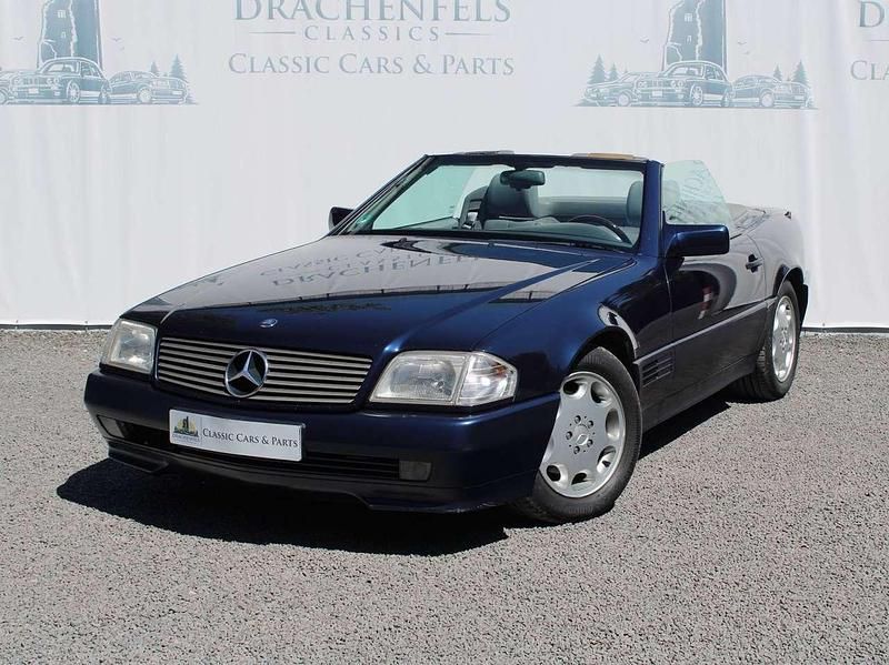 Azuritblaumetallic Gebraucht 1995 Mercedes SL320 Cabrio | 17.480 € - Bild 1/4