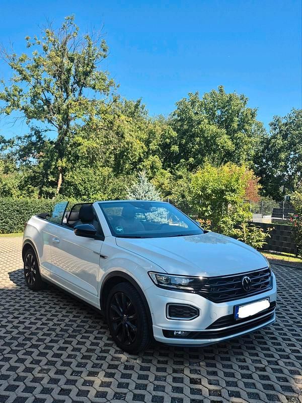 Weiß Gebraucht 2021 VW T-Roc Cabriolet R-line Cabrio | 23.999 € (Superpreis) - Bild 1/4