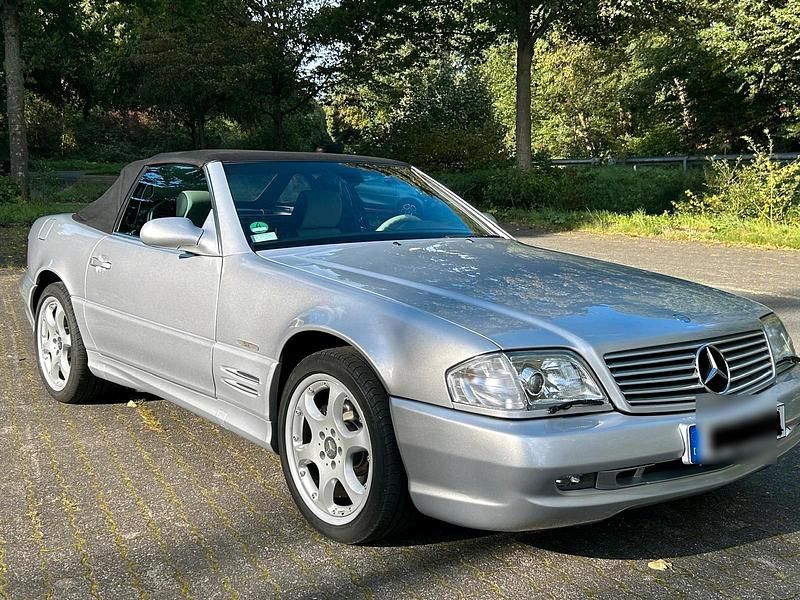 Gebraucht Mercedes SL500 306 PS (225 kW) 2002 Silber Cabrio