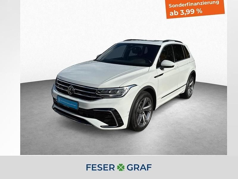 Pure white Gebraucht 2023 VW Tiguan R-line SUV | 35.950 € (Guter Preis) - Bild 1/4