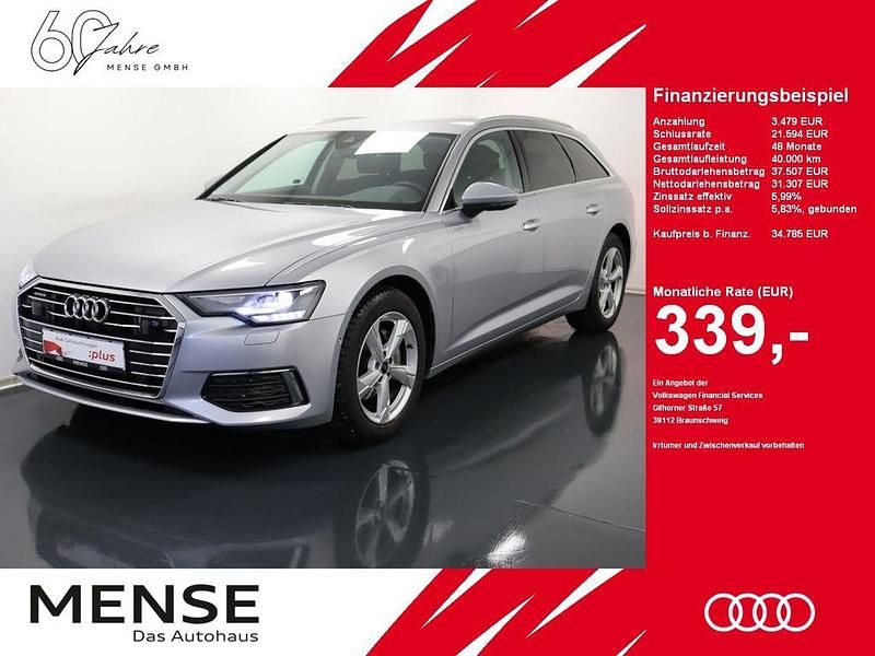 Silber Gebraucht 2023 Audi A6 Design Kombi | 34.785 € (Superpreis) - Bild 1/4