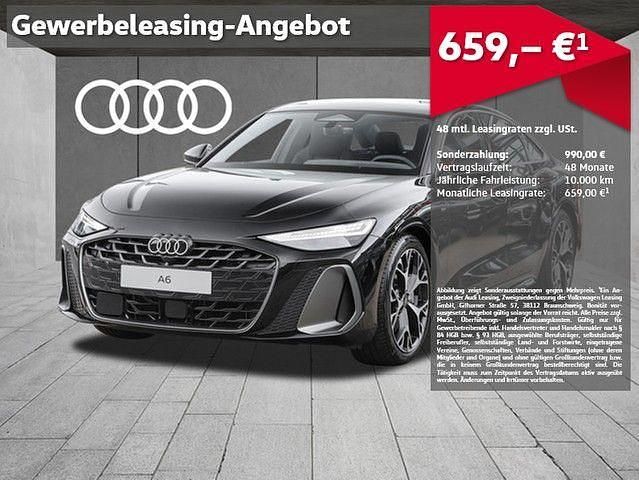 Mythosschwarz metallic Neu 2025 Audi A6 S-Line Limousine | 69.990 € (Superpreis) - Bild 1/4