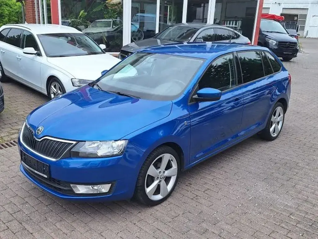 Gebraucht Skoda Rapid Elegance 86 PS (63 kW) 2014 Modra race/race blue (metallic) Kleinwagen