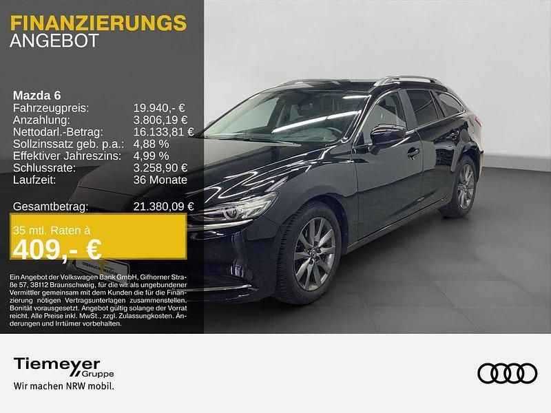 Schwarz Gebraucht 2018 Mazda 6 Exclusive-Line Kombi | 19.940 € (Etwas zu teuer) - Bild 1/4