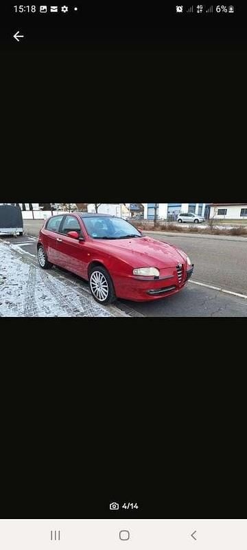 Gebraucht Alfa Romeo 147 Impression 120 PS (88 kW) 2005 Rot Kleinwagen